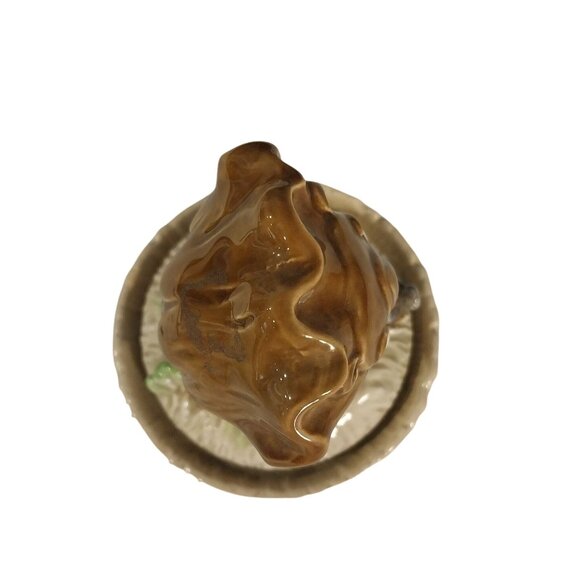 Lion And Mouse Windup Ceramic Music Box Plays Feelings Vintage - Picture 6 of 9